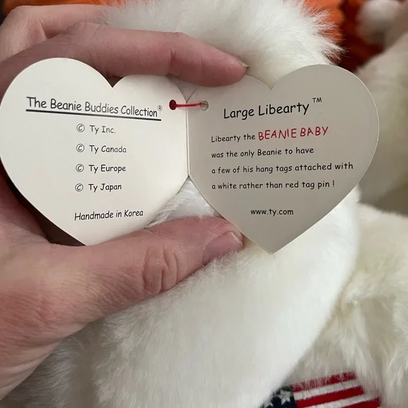 Ty Size Large Beanie Buddy - Liberty the Bear - Picture 7 of 7